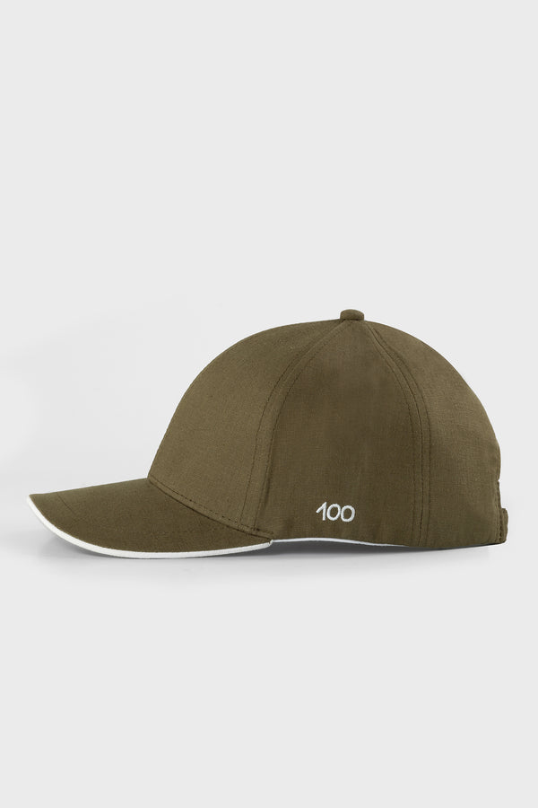 The 100 Cap in Army and White Linen