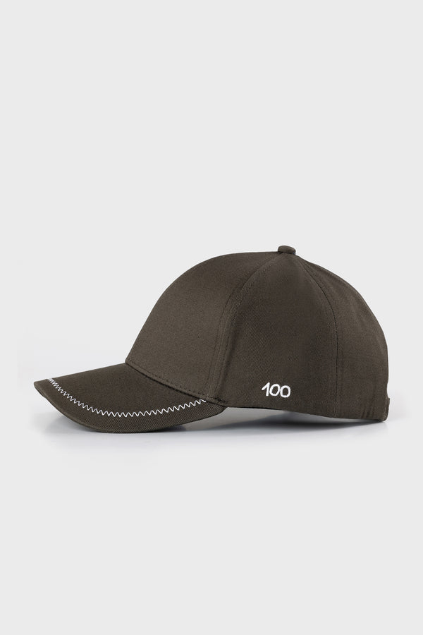 The 100 Cap in Olive Cotton /\/\