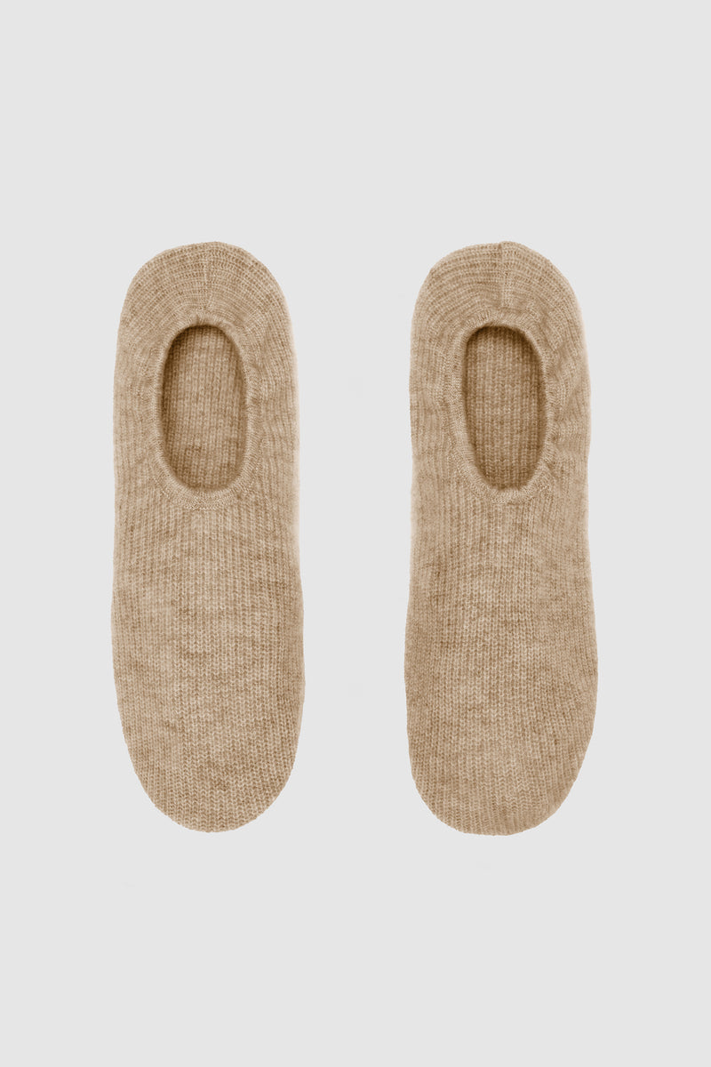 Cashmere travel slippers top