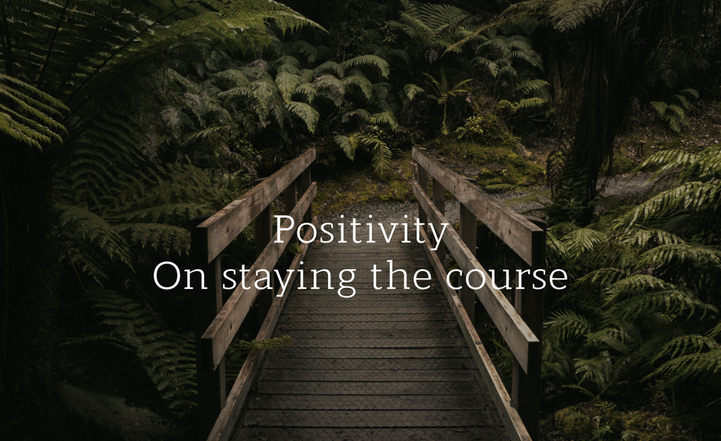 Positivity- On Staying the Course