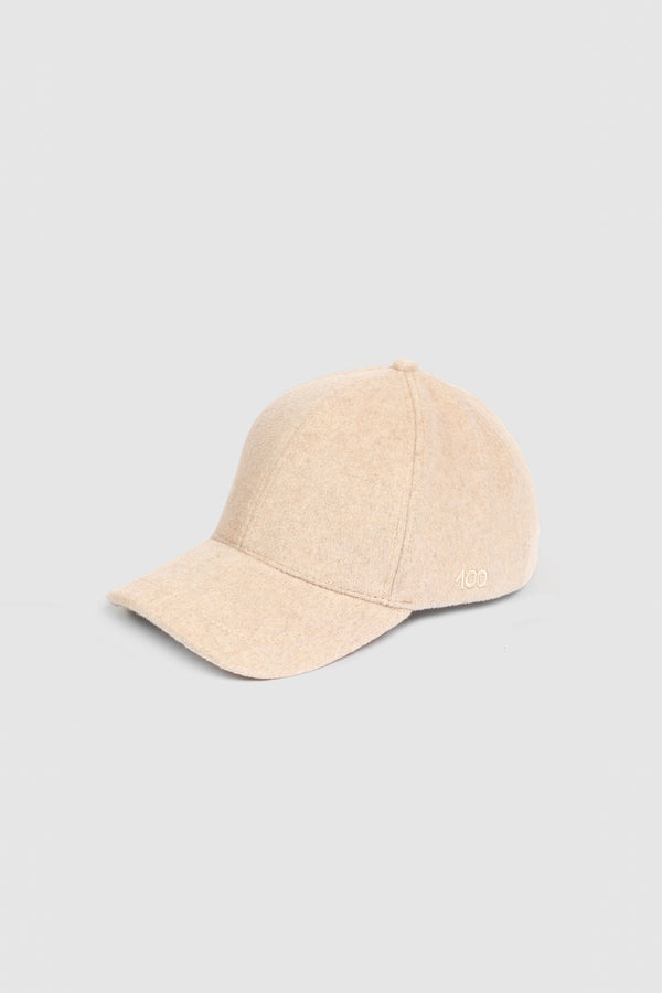 The 100 Cap in Beige Cashmere