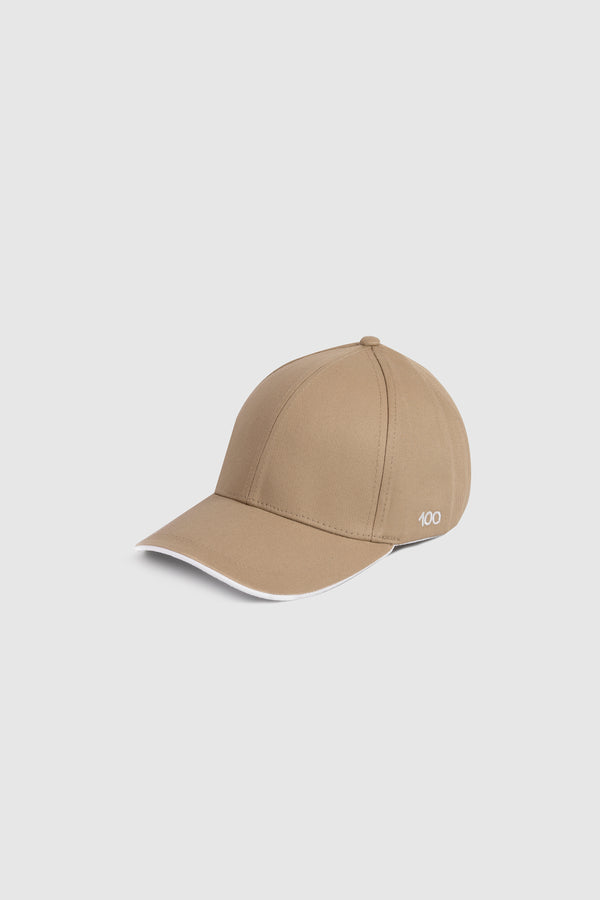 The Kid 100 Cap in Oat Contrast Cotton