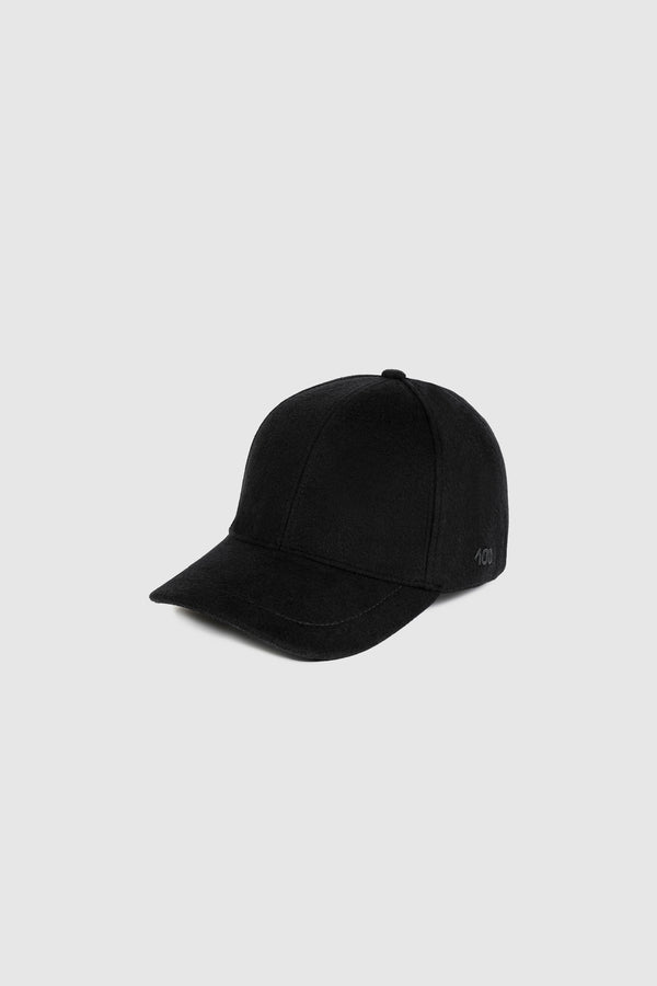 The Kid 100 Cap in Black Cashmere
