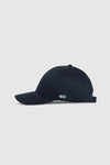 The 100 Cap in Plain Navy Blue Cotton