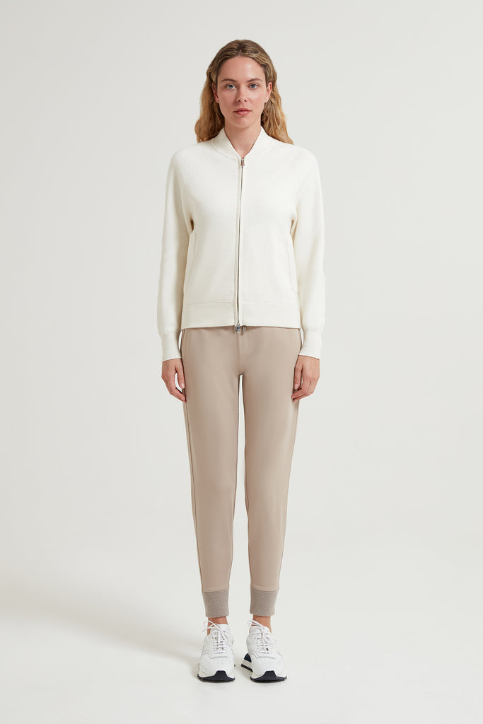 Alia Cotton Cashmere Zip Up