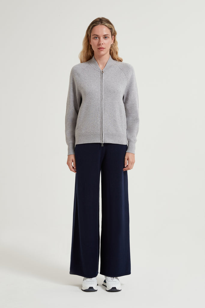 Alia Cotton Cashmere Zip Up
