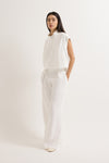 Brielle Linen Sleeveless Jacket
