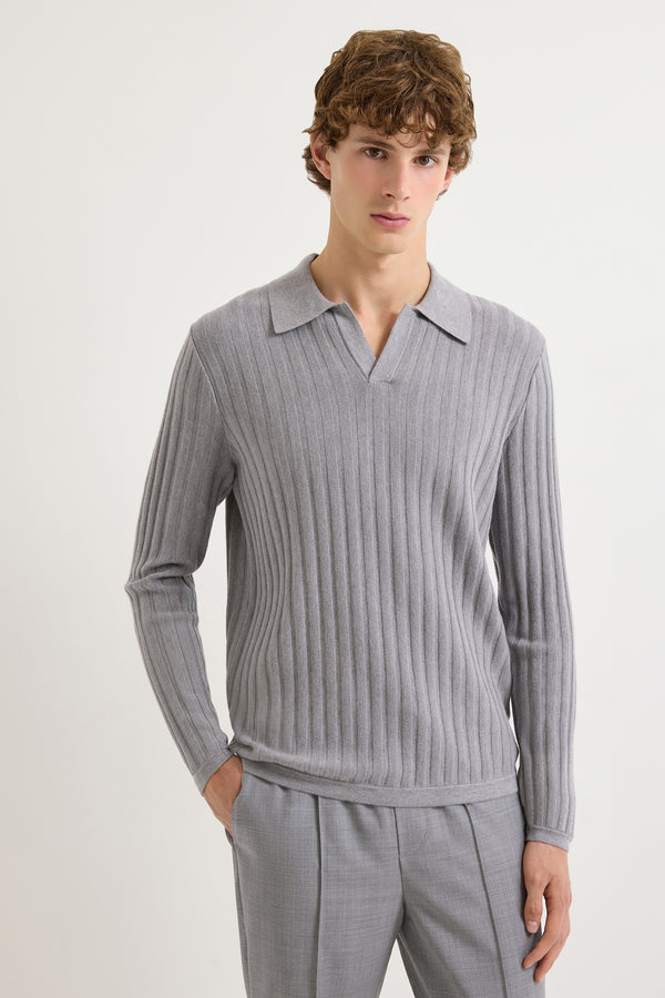 Calvin Wool Silk Polo