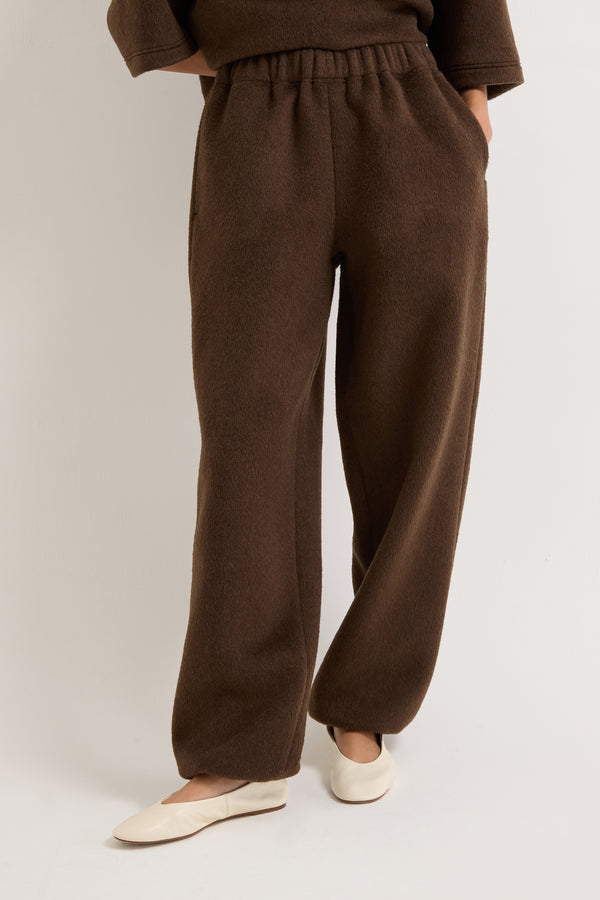 Camille Brushed Wool Joggers