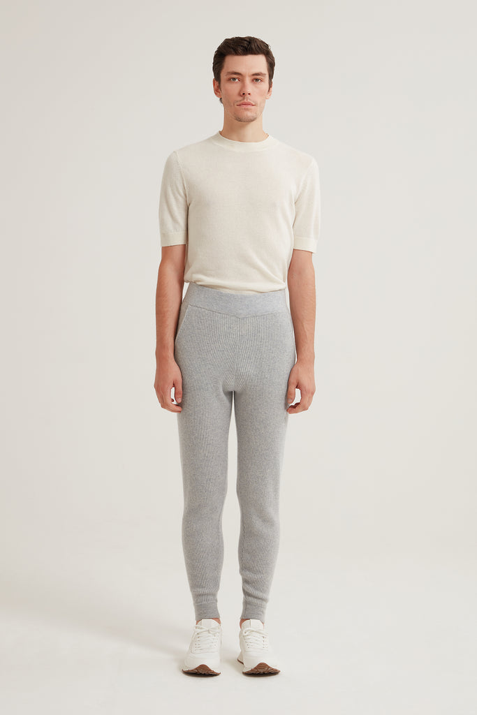 Elliot Ribbed Cashmere Joggers