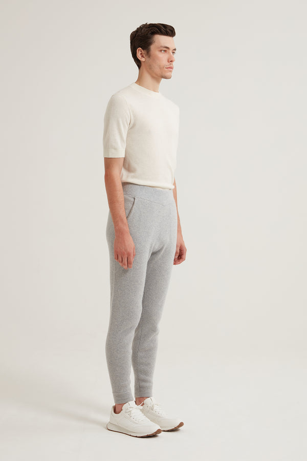 Elliot Ribbed Cashmere Joggers