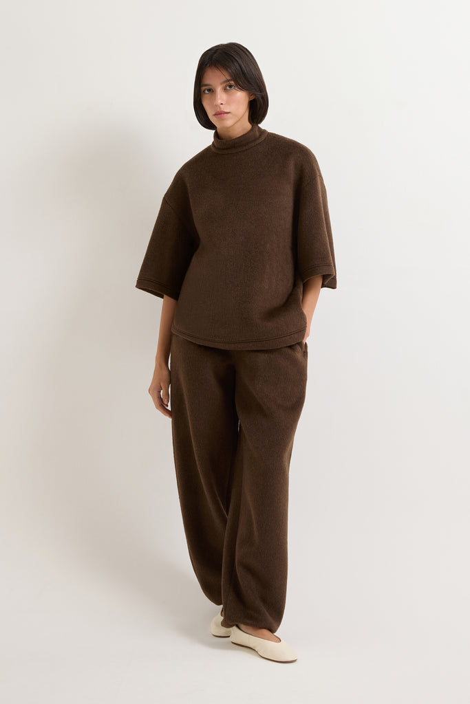 Camille Brushed Wool Joggers