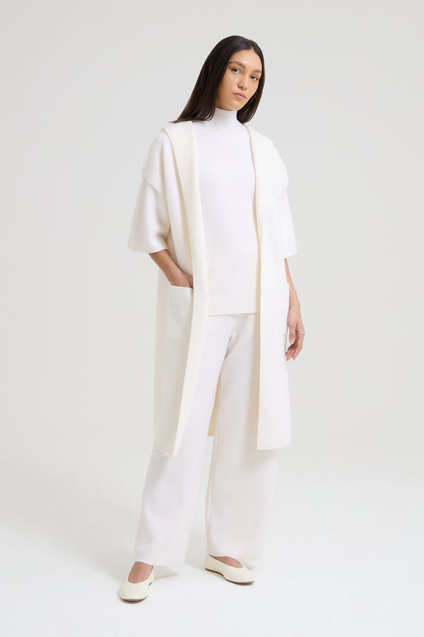 Fern Cashmere Sleeveless Cardigan