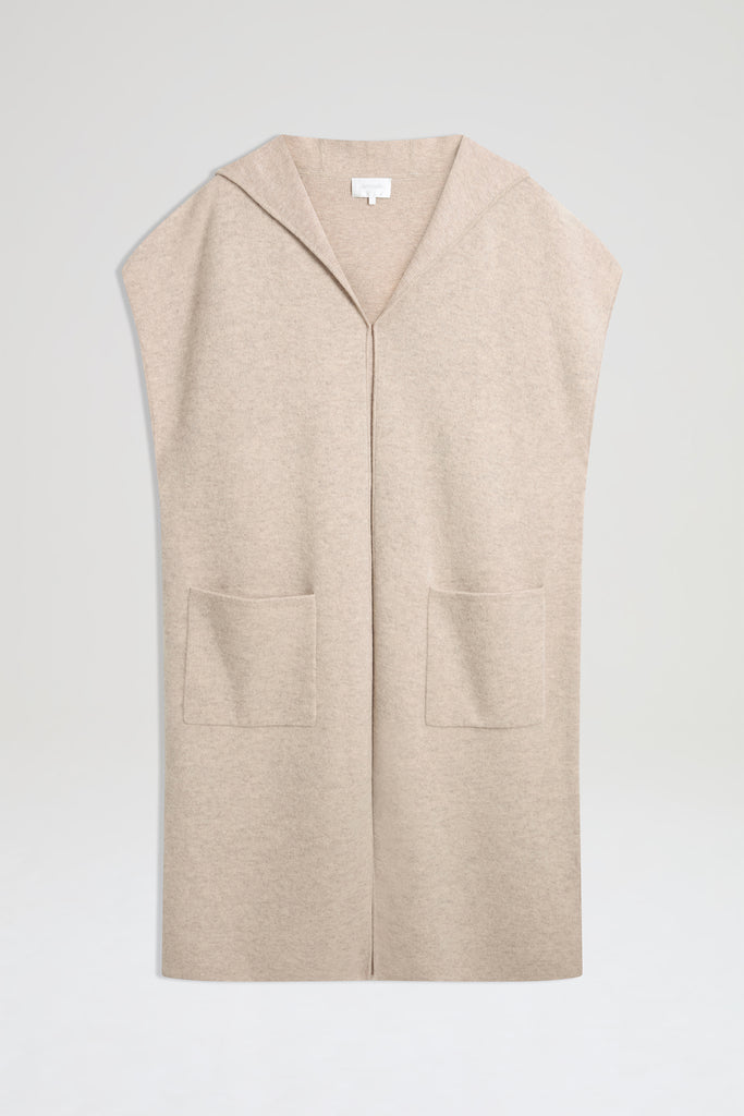 Fern Cashmere Sleeveless Cardigan