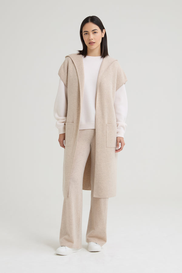 Fern Cashmere Sleeveless Cardigan