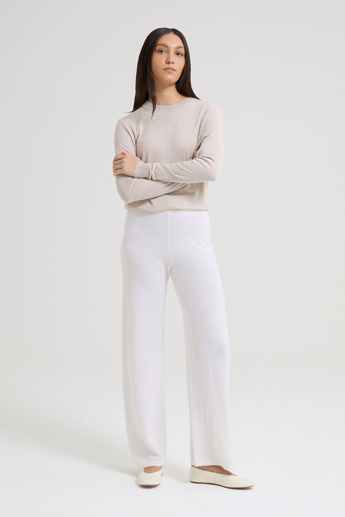 Freyane Wide Leg Cashmere Trouser