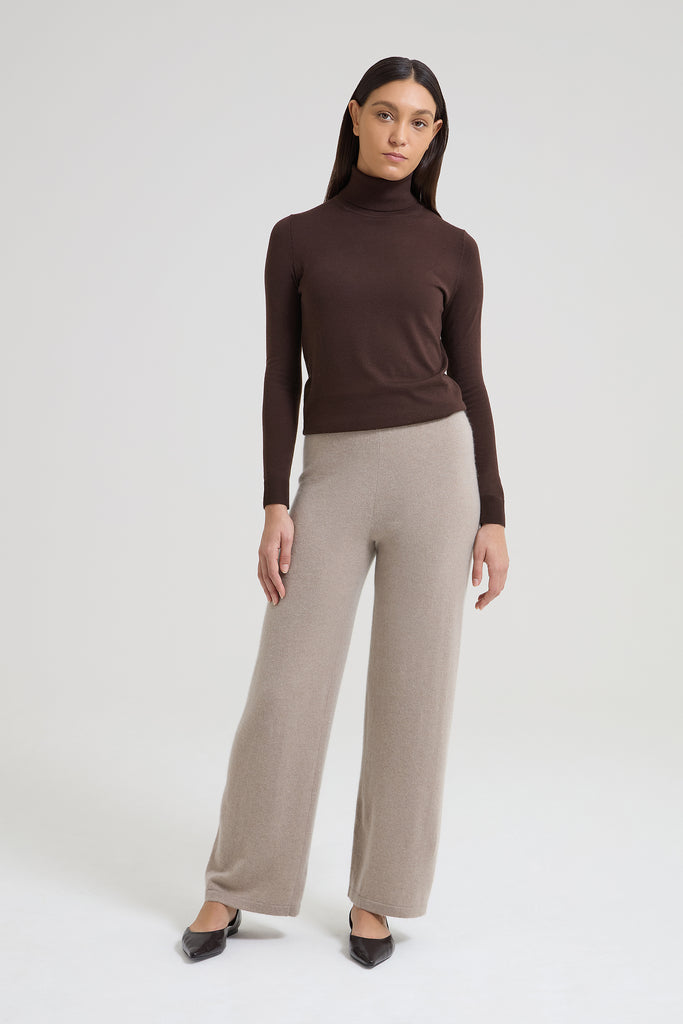 Freyane Wide Leg Cashmere Trouser