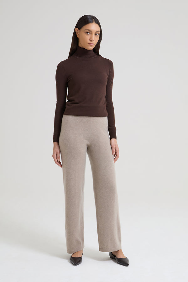 Freyane Wide Leg Cashmere Trouser