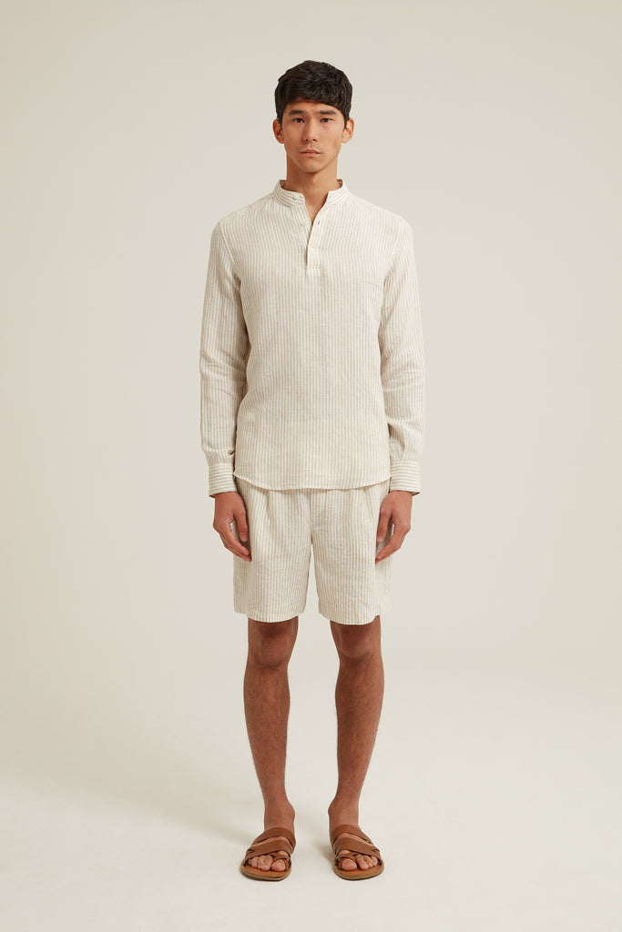 Gene Striped Linen Shirt