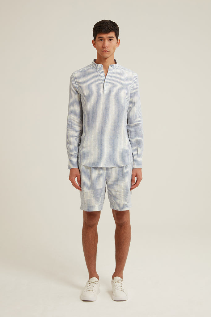 Gene Striped Linen Shirt