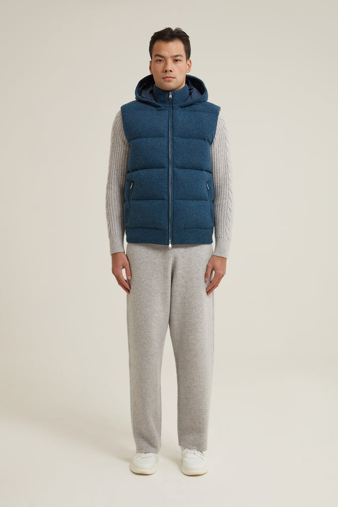 Hakeem Padded Cashmere Gilet – Les 100 Ciels