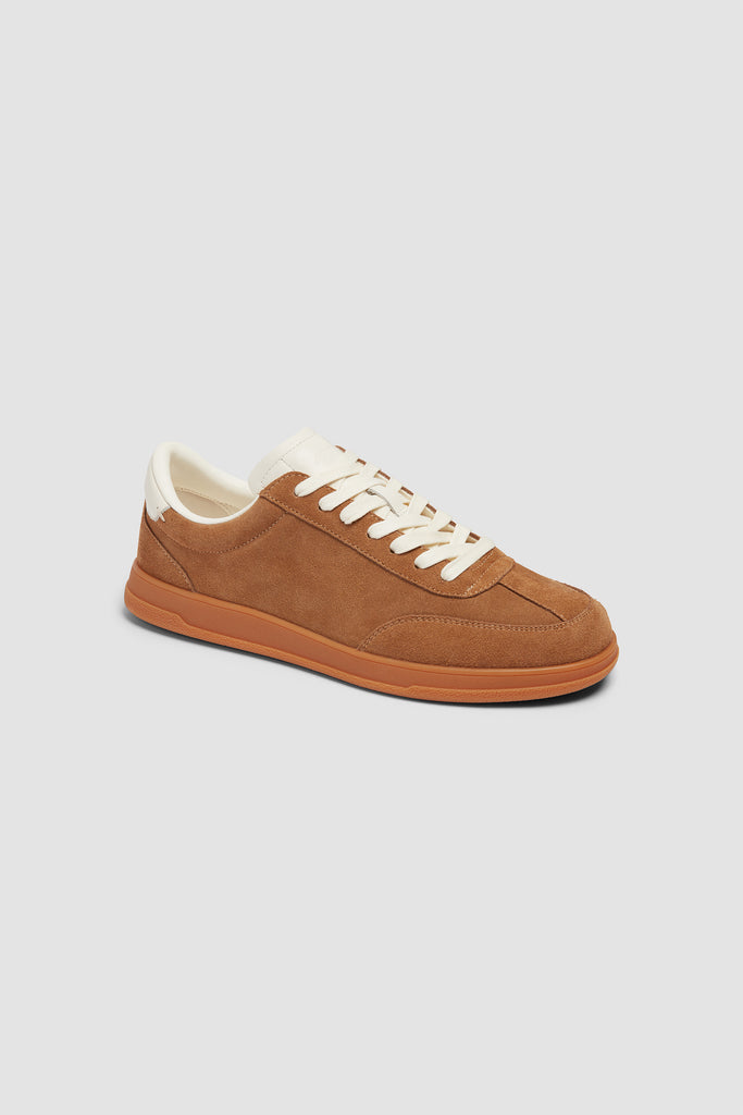 Jet Sneaker in Camel Suede