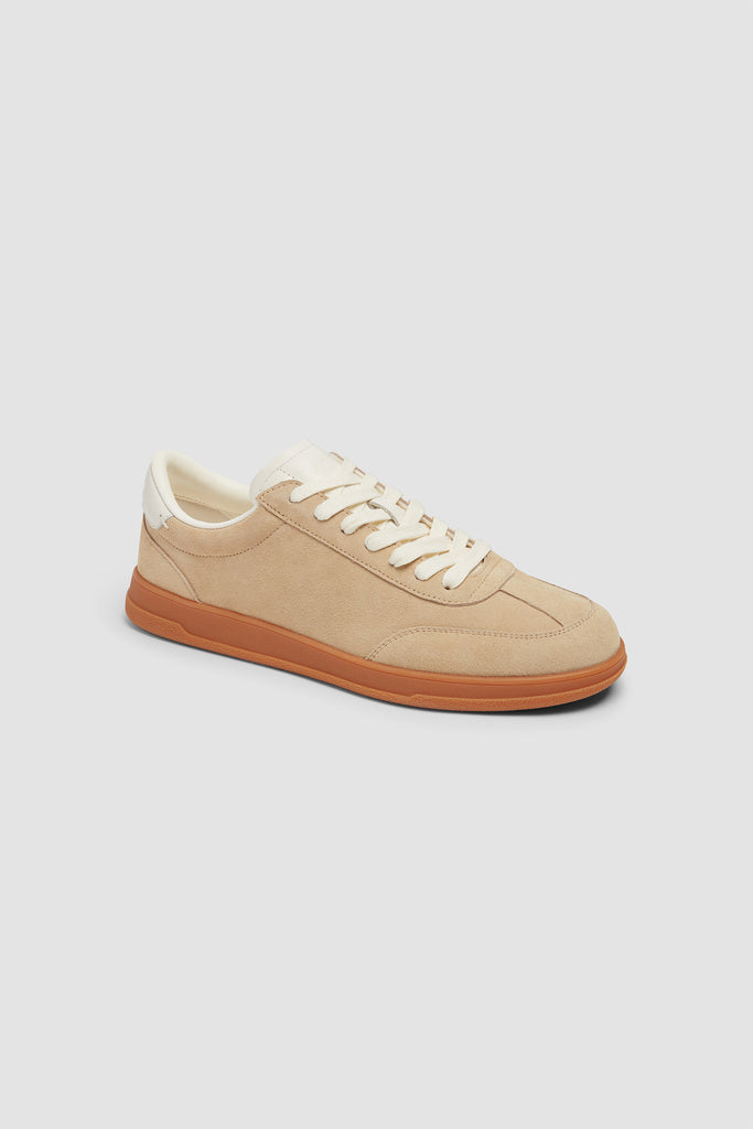 Jet Sneaker in Oat Suede