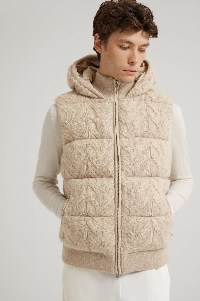 Jurrien Cable Knit Gilet – Les 100 Ciels