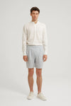Landon Striped Linen Short