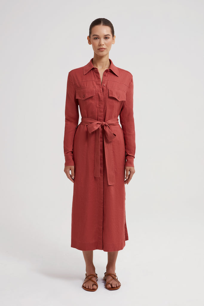Liliah Linen Dress