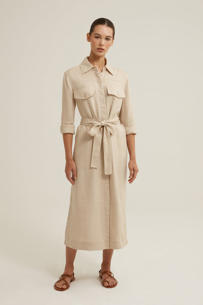 Liliah Linen Dress