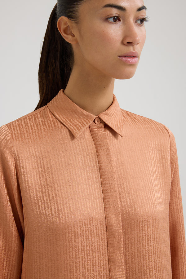 Noor Jacquard Silk Shirt