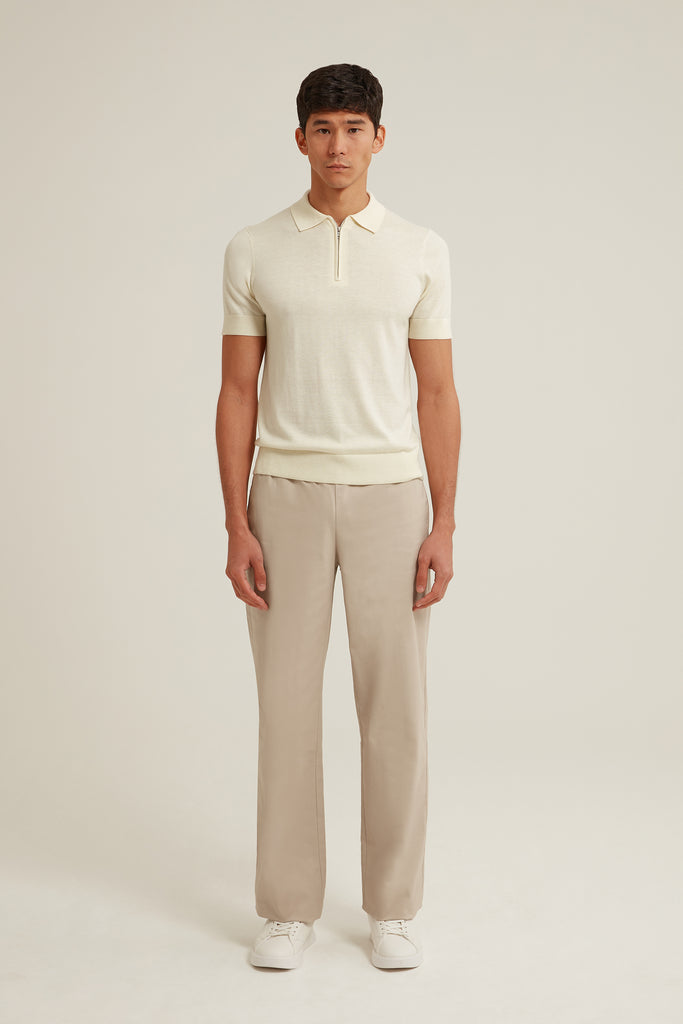 Rhett Wool Silk Polo