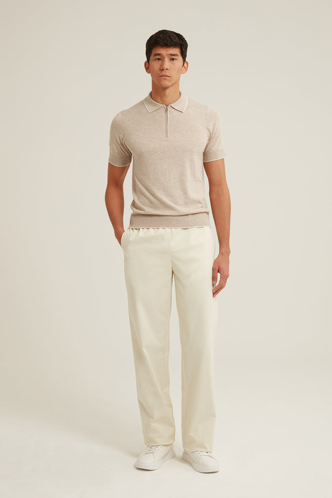 Rhett Wool Silk Polo