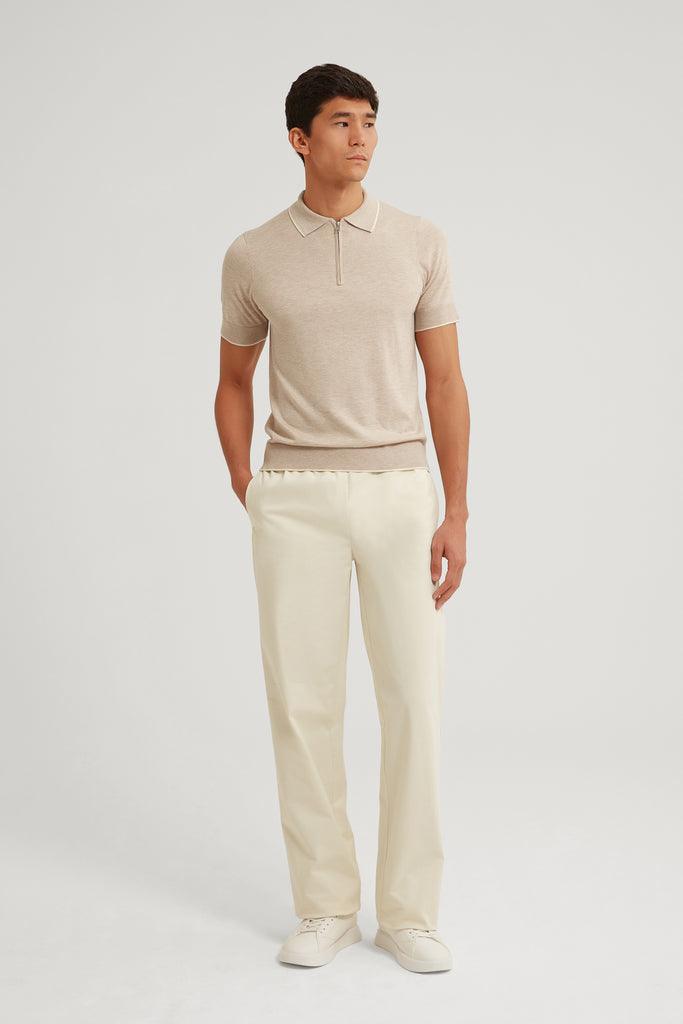 Rhett Wool Silk Polo