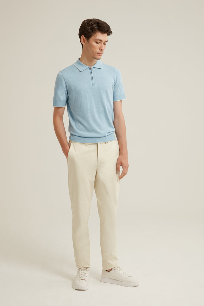 Rhett Wool Silk Polo