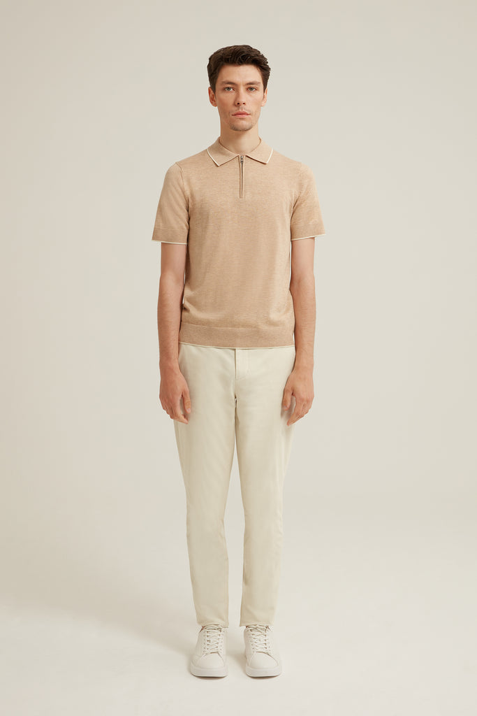 Rhett Wool Silk Polo