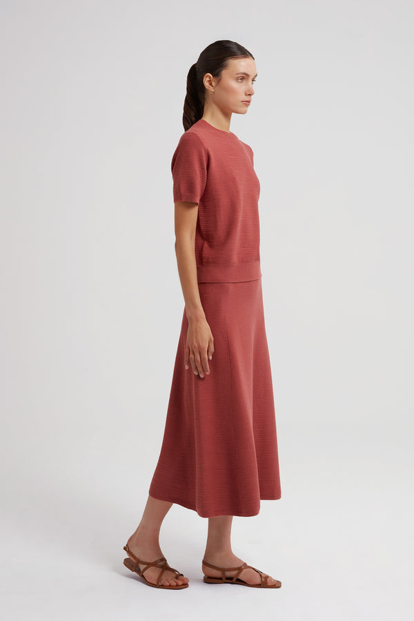 Sina Silk Cotton Skirt