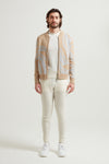 Alcor Jacquard Zip up Cardigan