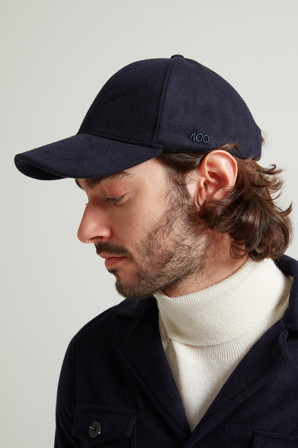 The 100 Cap in Navy Cashmere