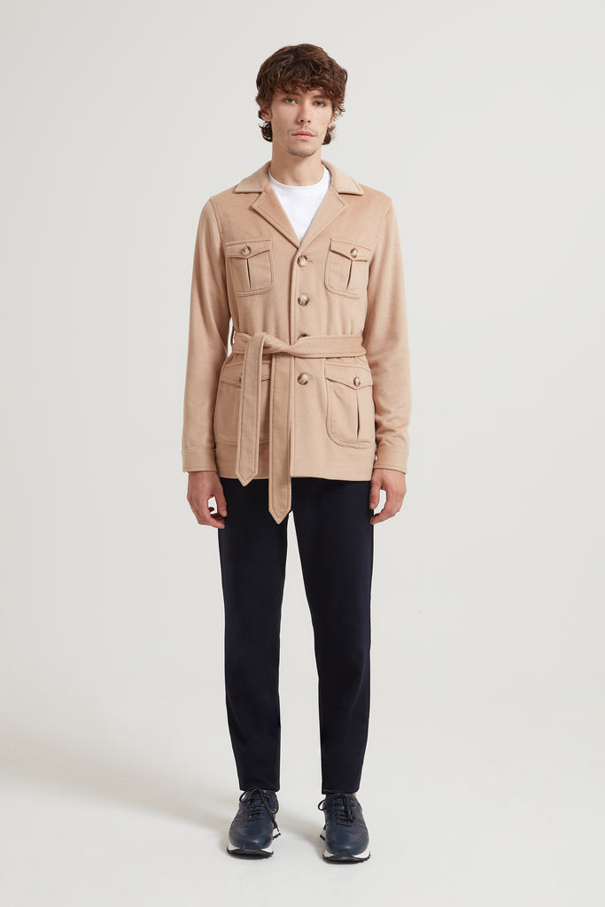 Jorge Wool/Cashmere Belted Jacket