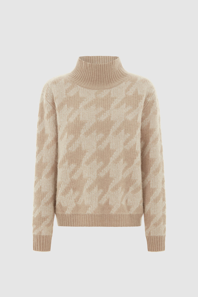 Norma Houndstooth Cashmere Jumper