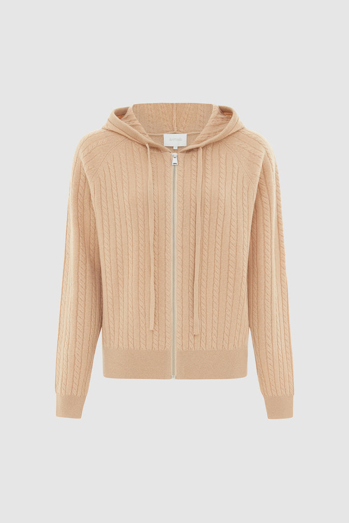 Stelle Cashmere Cable hoodie